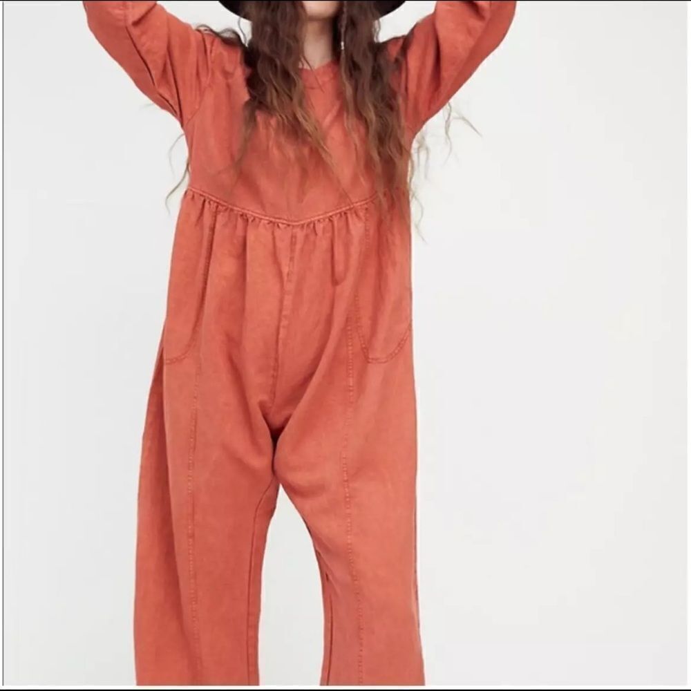 FREE PEOPLE PACIFIC COAST ONE PIECE WIDE LEG JUMPSUIT